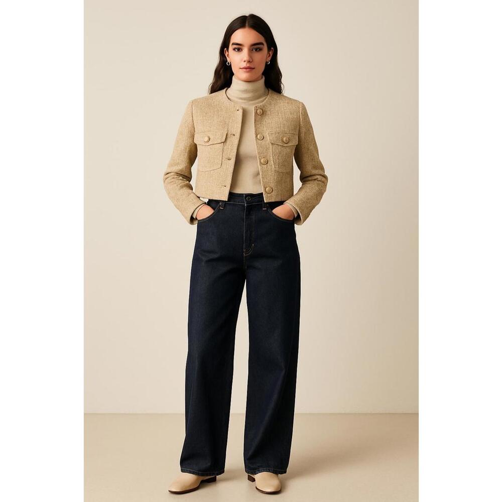 Zara Wide Leg Tailored Jeans -‎ Size 10